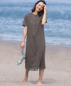 J.PRESS LADIES 【着こなしのポイントに】マーブルロング ネックレス