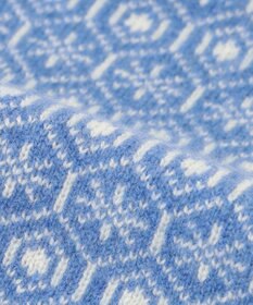 MOONBAT 【カシミヤ100%】両面使える ニットジャガードマフラー