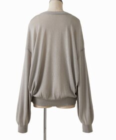 TOQUE 〈大草直子さんアドバイザー〉ウォッシャブルシルク×コットン ニットロングスリーブ