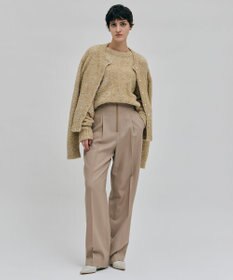 BEIGE， TERNES / フロントジップワイドパンツ