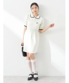 earth music&ecology ワンポイントポロワンピース