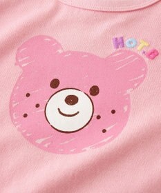 MIKI HOUSE HOT BISCUITS 【80-120cm】カラフルビーンズ フェイスプリント 半袖ワンピース