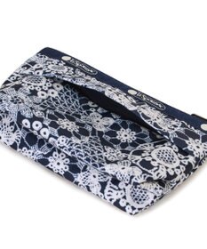 LeSportsac SMALL SLOAN COSMETIC/フローラルレースネイビー