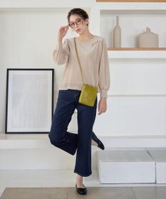 Tiaclasse 【洗える】ベロアチュールカットソートップス