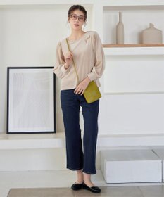 Tiaclasse 【洗える】ベロアチュールカットソートップス