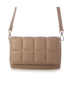 UNBILLION カシュカシュ cachecache / ブロック型押し2wayチェーンショルダー