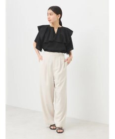 earth music&ecology ビッグカラーチェーンブラウス