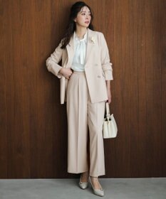 ANY SIS S 【セットアップ対応】セレモニーダブルクロス ワイドパンツ