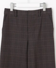 J.PRESS LADIES L アルガンシルク チェック クロップド パンツ