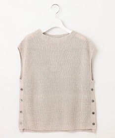 J.PRESS LADIES 【洗える】LINEN COTTON ニット ベスト