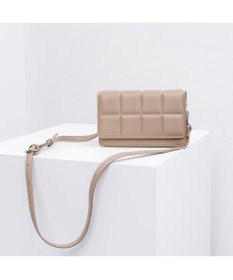 UNBILLION カシュカシュ cachecache / ブロック型押し2wayチェーンショルダー