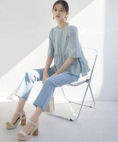 組曲 S エンブロイダリーレースフリル ブラウス