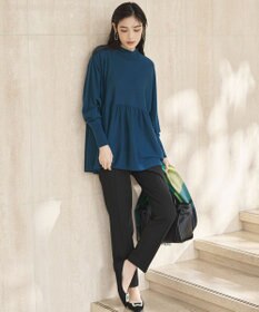 23区 【洗える】ウールギャザー ドルマンスリーブ ニット