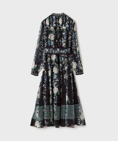 GRACE CONTINENTAL フラワープリントティアードワンピース