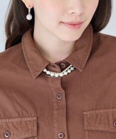 Phoebe 3連ハンサムパールチェーンネックレス