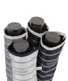 MOONBAT 【大きめ】マッキントッシュ フィロソフィー 晴雨兼用日傘 折りたたみ傘 ボーダー／遮光 遮熱 UV