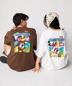 OP／FILA 【Ocean Pacific】ミッキー/水陸両用ビッグTシャツ/ユニセックス