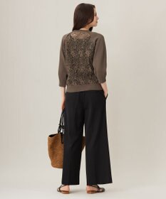 自由区 S 【洗える】レースコンビニット プルオーバー