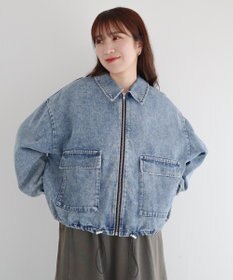 Green Parks ・ＥＬＥＮＣＡＲＥ　ＤＵＥ　デニムステンカラーブルゾ