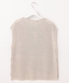 J.PRESS LADIES 【洗える】LINEN COTTON ニット ベスト