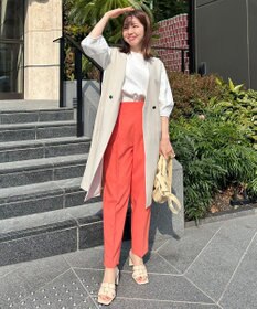 UNFILO 【VERY.3月号掲載/洗える/ストレッチ】ハイウエストカラーパンツ