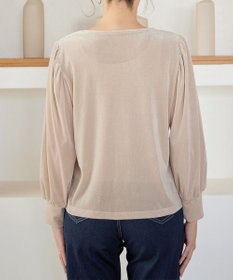 Tiaclasse 【洗える】ベロアチュールカットソートップス