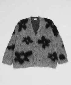 WEGO 【ユニセックス着用ITEM/MLサイズ展開】モヘアタッチパターンカーディガン