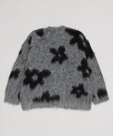 WEGO 【ユニセックス着用ITEM/MLサイズ展開】モヘアタッチパターンカーディガン