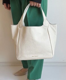 Hekhèr Le Style de Vie 【日本製/セレモニーにも】シュリンクレザー ハンドバッグ medium