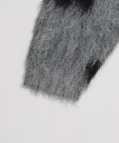 WEGO 【ユニセックス着用ITEM/MLサイズ展開】モヘアタッチパターンカーディガン