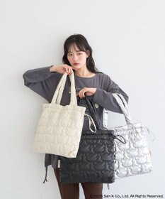 earth music&ecology 【予約】リラックマ×earth シルエットキルトトートバッグ