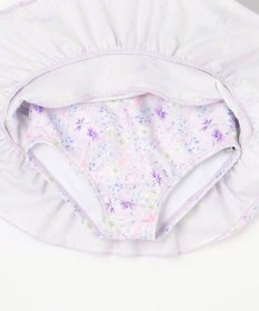 ANY KIDS ギンガムチェック×花柄セパレート水着