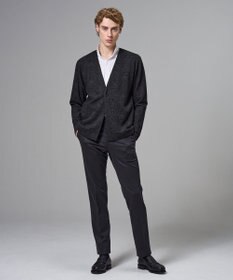 JOSEPH HOMME 【イージーケア】パフィーチェックジャージー　カーディガン