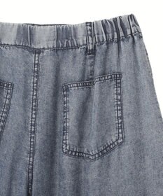 YECCA VECCA バイオ加工ヴィンテージデニムワイドパンツ