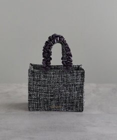 Maison de FLEUR EC限定ツイードフリルスクエアトートSバッグ