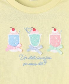 ANY KIDS 【綿100%】ひんやり フレンチスリーブ サガラ刺繡Tシャツ