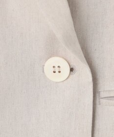 23区 【セットアップ対応/洗える】リネンレーヨンストレッチ ダブル ジャケット