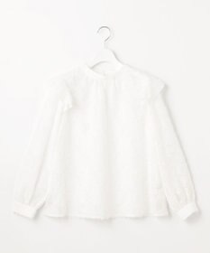 Feroux 【洗える】ジャガードブラウス