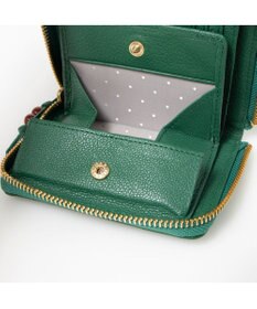 UNBILLION ペルケ perche / ドット刺繍ラウンドパームフィットウォレット