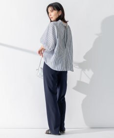 23区 L 【WEB限定/洗える】2WAYストレッチツイル ワイドパンツ