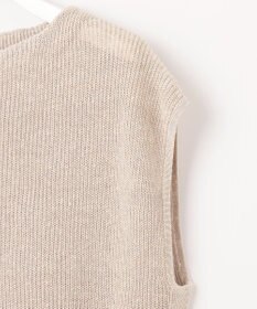 J.PRESS LADIES 【洗える】LINEN COTTON ニット ベスト