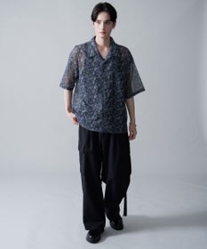 WEGO メッシュパターンオープンカラーシャツ（SS）