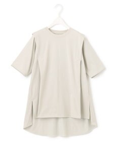 ICB L 【接触冷感・UVケア・洗える】コンフォートプレーティング デザインカットソー