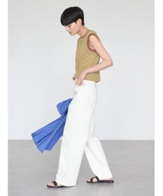 AMERICAN HOLIC ミジンボーダーノースリーブカットプルオーバー