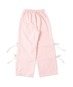WEGO 【ウエストゴム】サイドリボンパラシュートパンツ