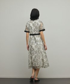 GRACE CONTINENTAL フラワーコード刺繍ワンピース