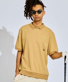 PW CIRCULUS 【GOLF OUT掲載アイテム】【MEN】ワッフルポロ ゴルフ