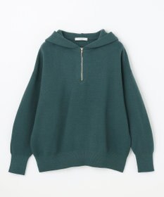 ANY 【洗濯機可】しあわせタッチハーフジップフーディー