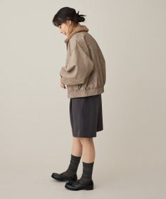 CRAFT STANDARD BOUTIQUE フェイクレザー衿ボアブルゾン