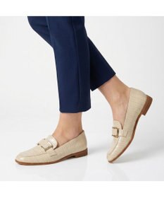 MODE ET JACOMO <carino>【レイン対応】バックルソフトスクエアトゥローファー
